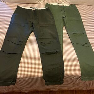 Lot Men's Rwlen charcoal and Green Pants